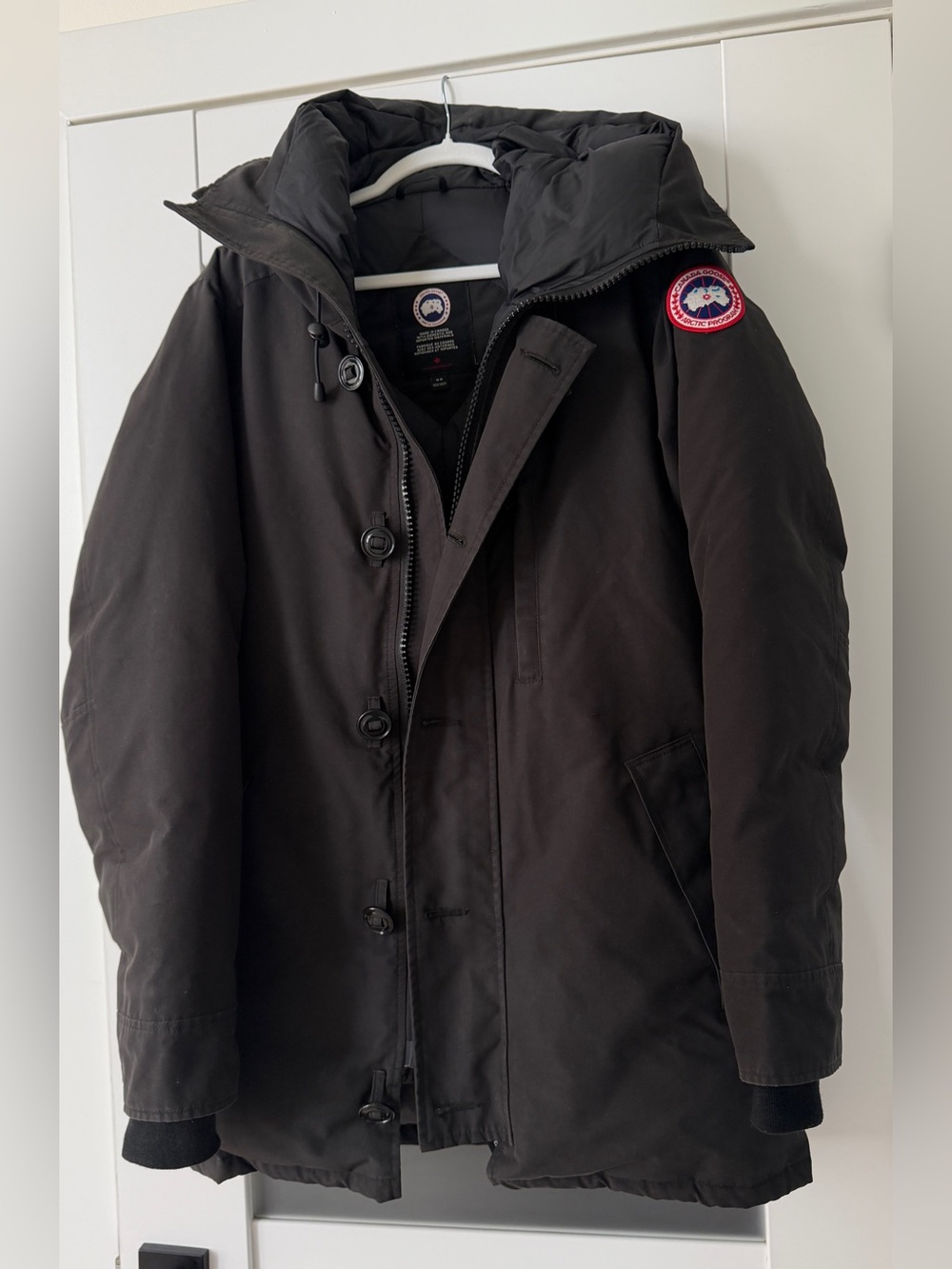 Canada Goose Chateau Parka Non-Fur Men's Black Puffer Medium
